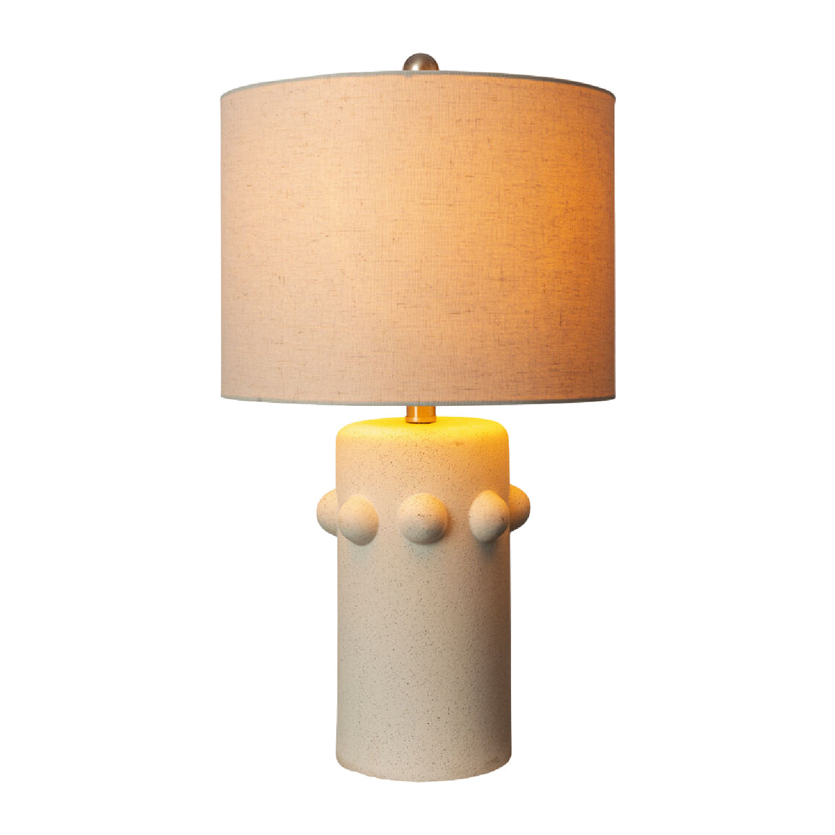 Modern European furniture - Cream Ceramic Linen Table Lamp - www.oroa.com | Oroa.com