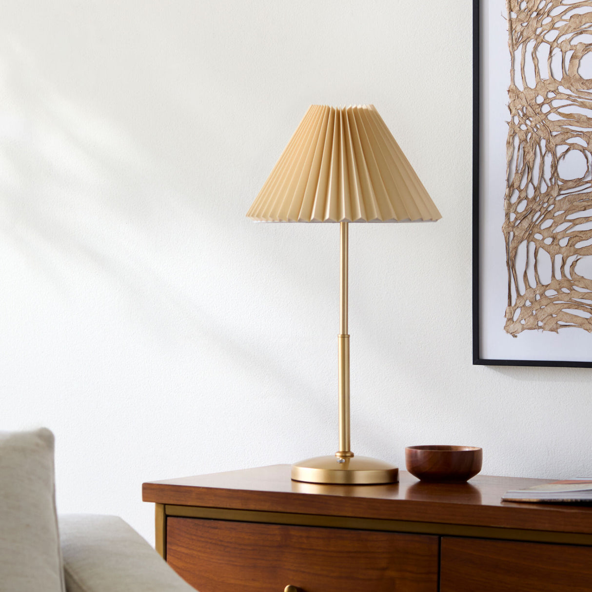Modern European furniture - Pleated Fabric Accent Table Lamp - www.oroa.com | Oroa.com