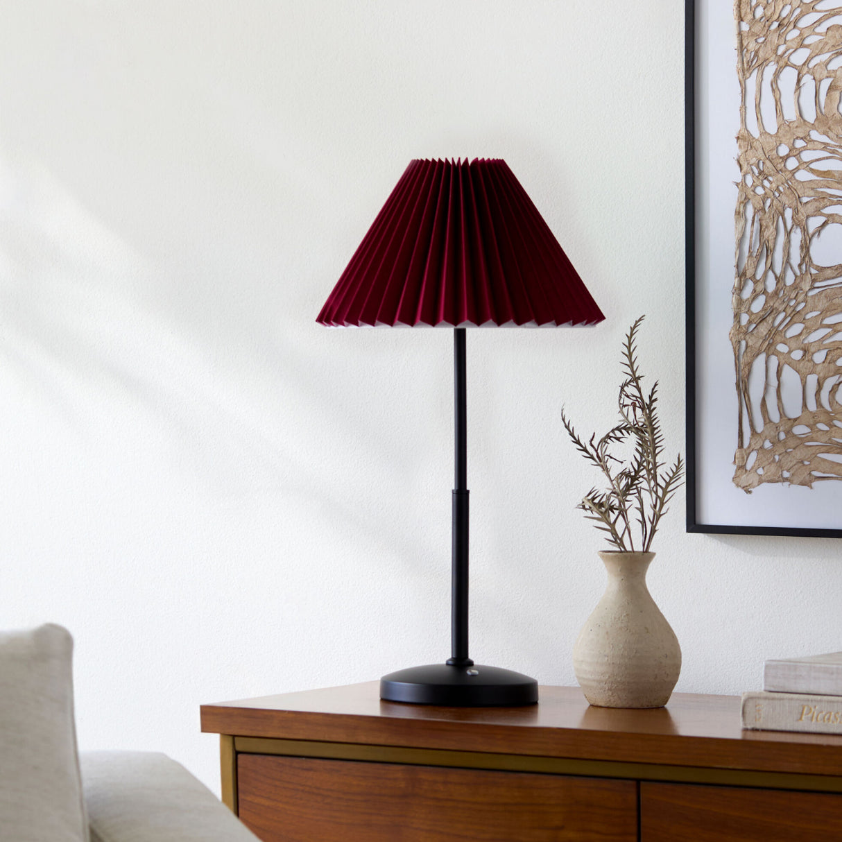 Modern European furniture - Pleated Fabric Table Lamp - www.oroa.com | Oroa.com