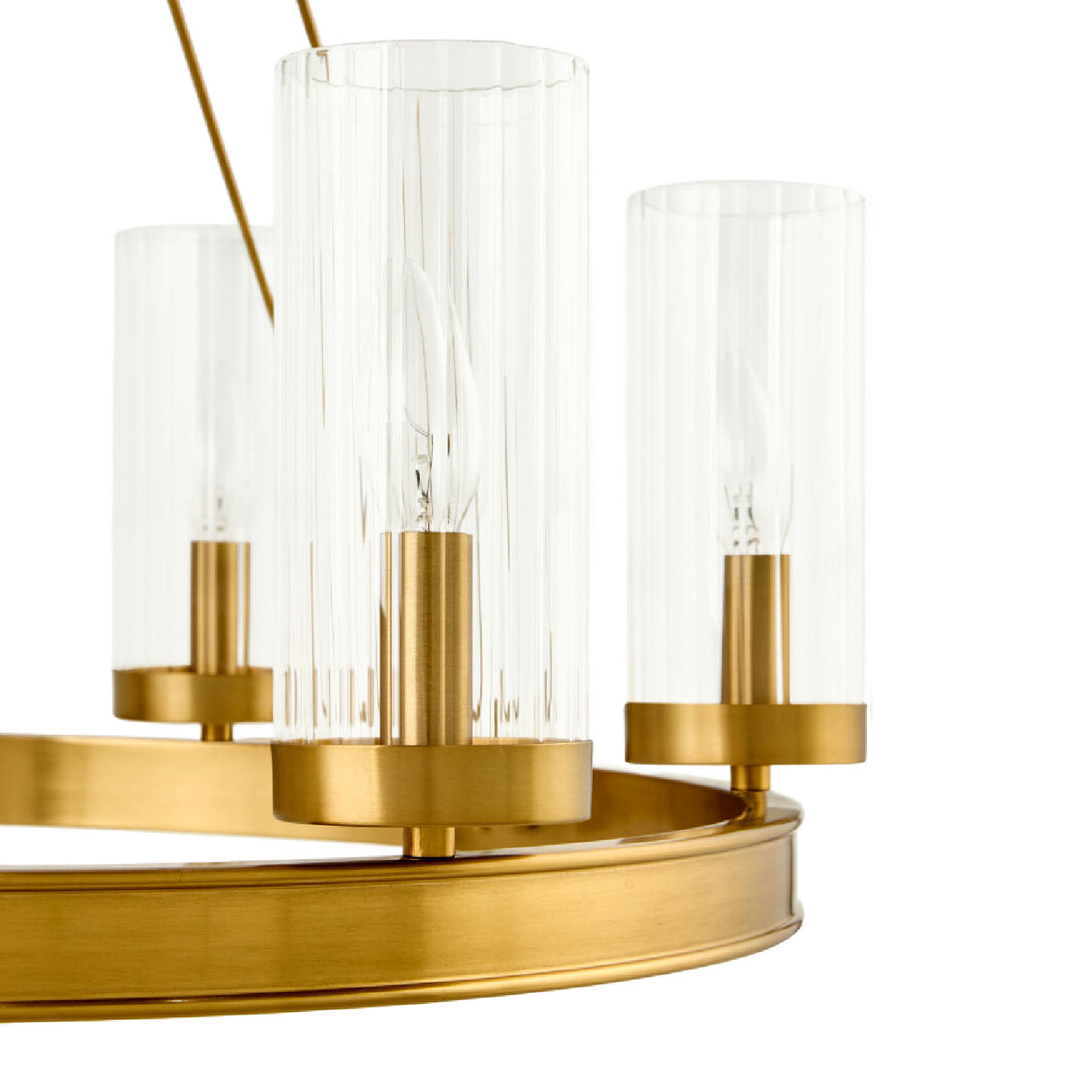 Modern European furniture - Cylindrical Glass 8-Light Chandelier S - www.oroa.com | Oroa.com
