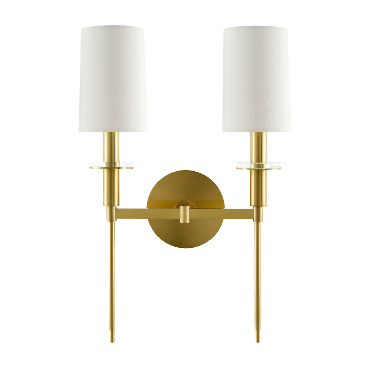 Modern European furniture - White Dual-Shade Wall Lamp - www.oroa.com | Oroa.com