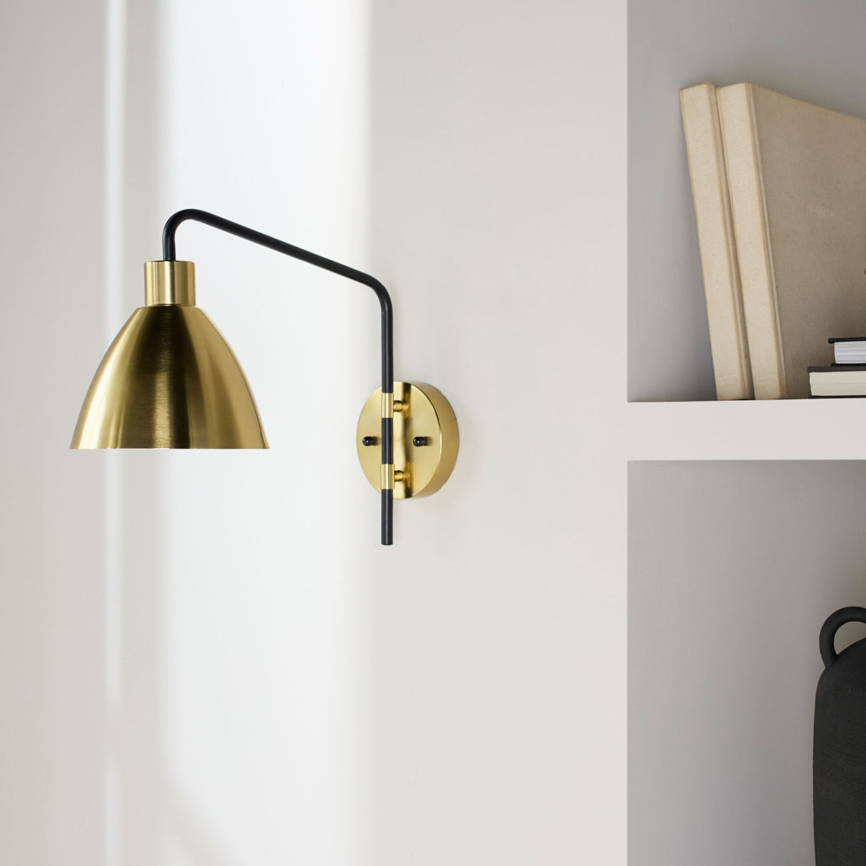 Modern European furniture - Gold Shade Wall Lamp - www.oroa.com | Oroa.com