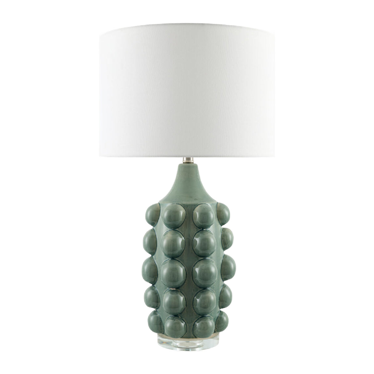 Modern European furniture - Embellished Green Ceramic Table Lamp - www.oroa.com | Oroa.com