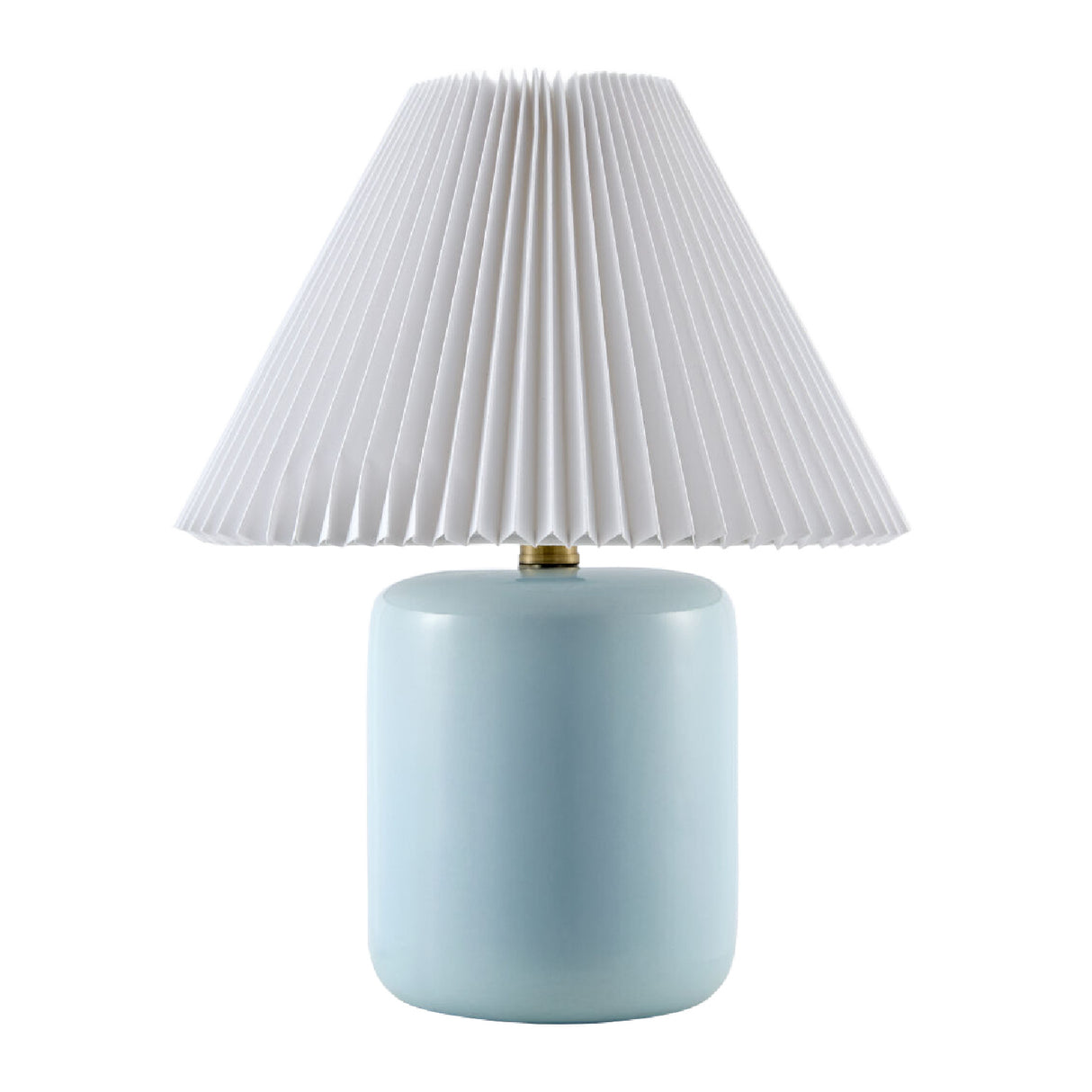 Modern European furniture - Ceramic Pleated Linen Table Lamp - www.oroa.com | Oroa.com