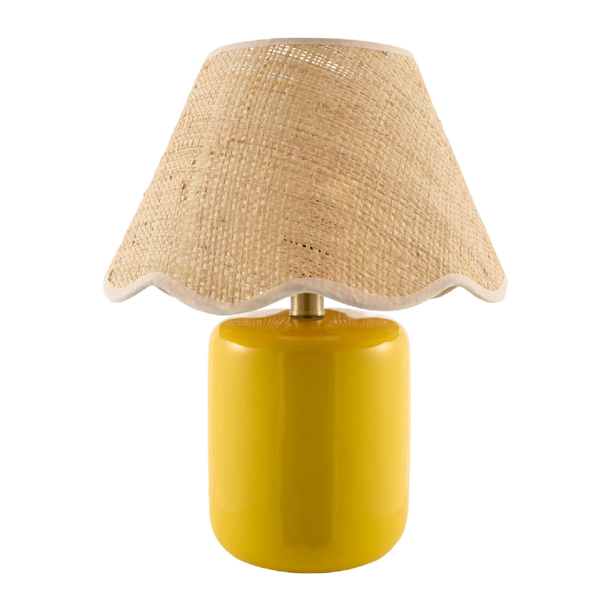 Modern European furniture - Scalloped Edge Seagrass Table Lamp - www.oroa.com | Oroa.com