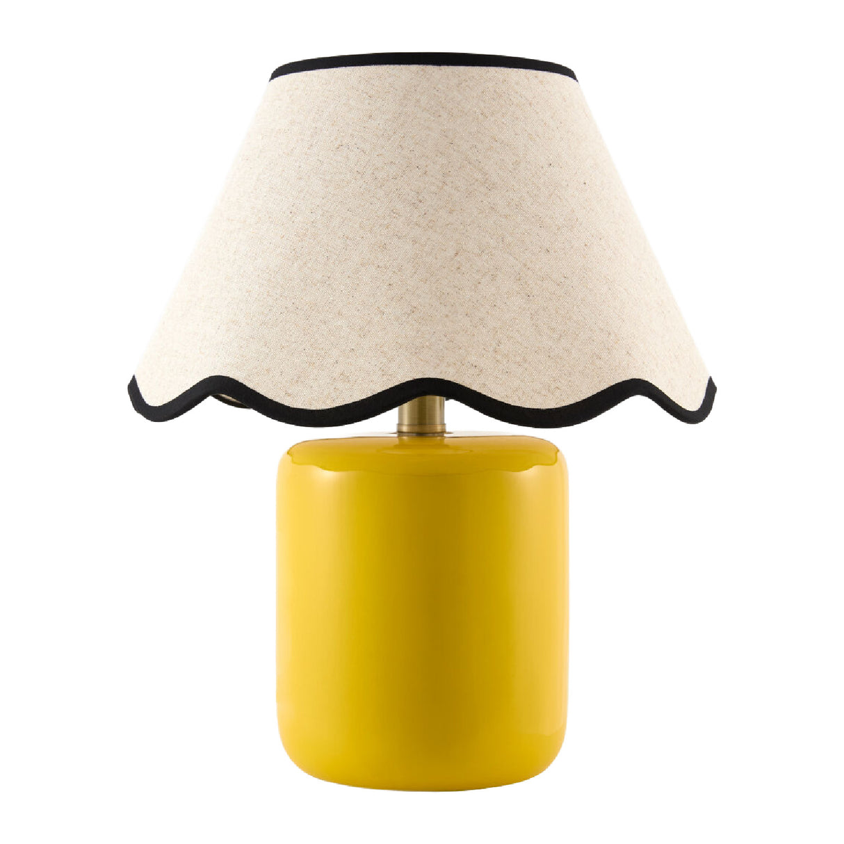 Modern European furniture - Scalloped Linen Ceramic Table Lamp - www.oroa.com | Oroa.com