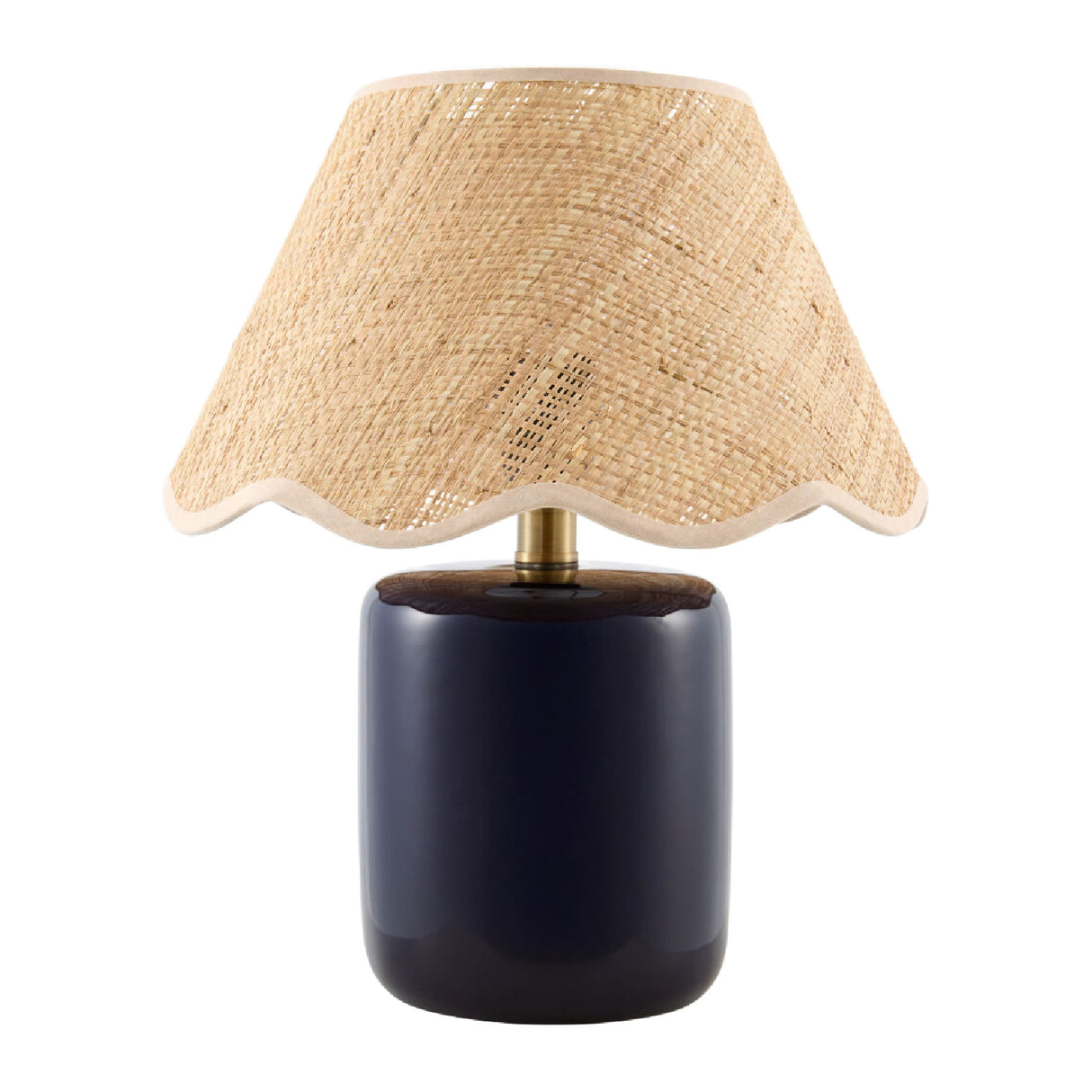 Scalloped Edge Seagrass Table Lamp | Oroa.com