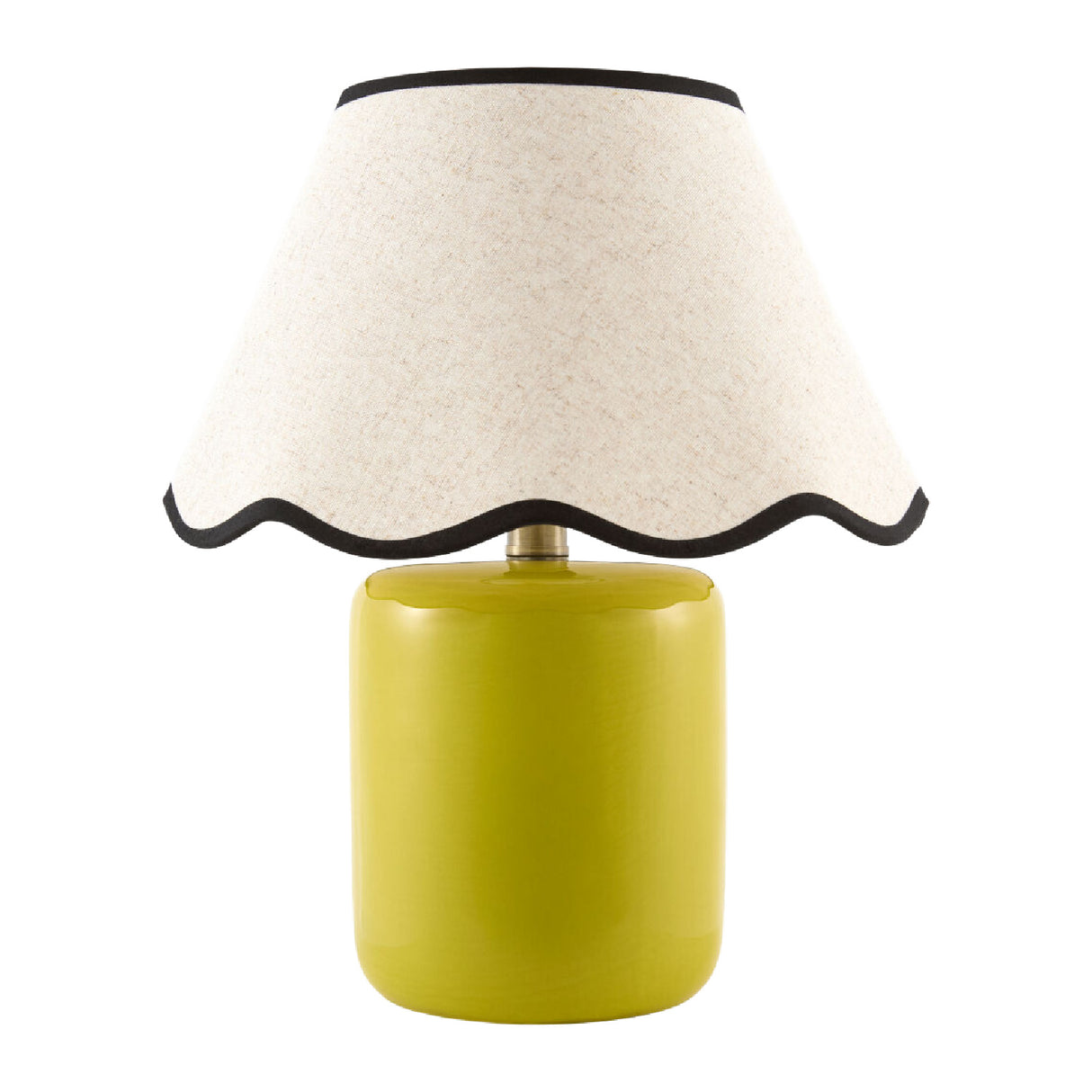 Modern European furniture - Scalloped Linen Ceramic Table Lamp - www.oroa.com | Oroa.com