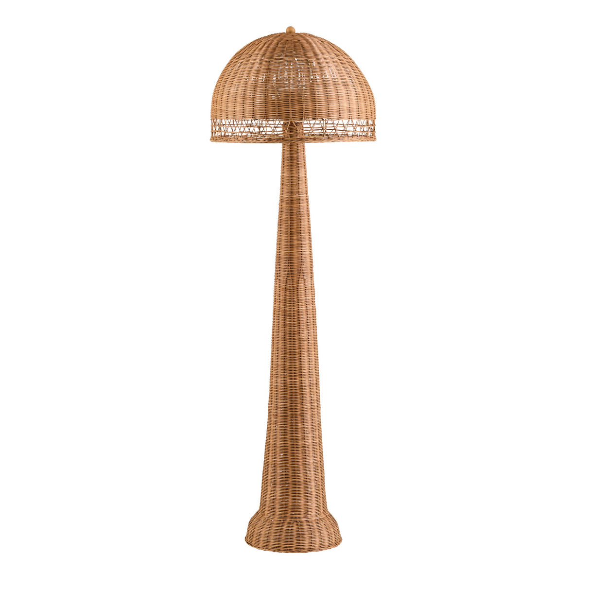 Modern European furniture - Rattan Dome Accent Floor Lamp - www.oroa.com | Oroa.com