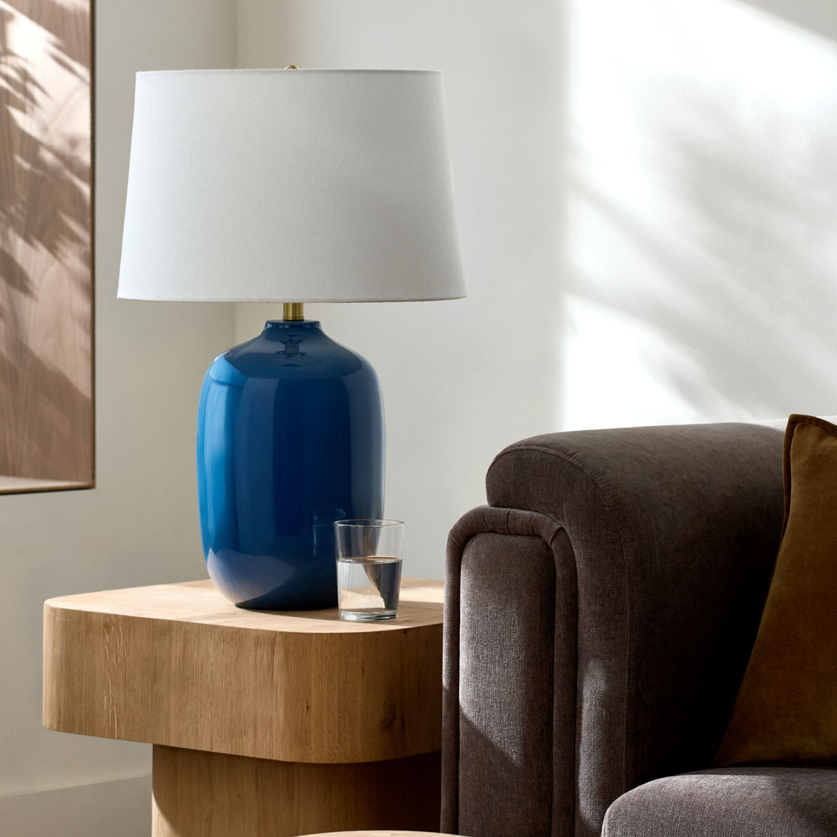 Modern European furniture - Blue Ceramic Accent Table Lamp - www.oroa.com | Oroa.com
