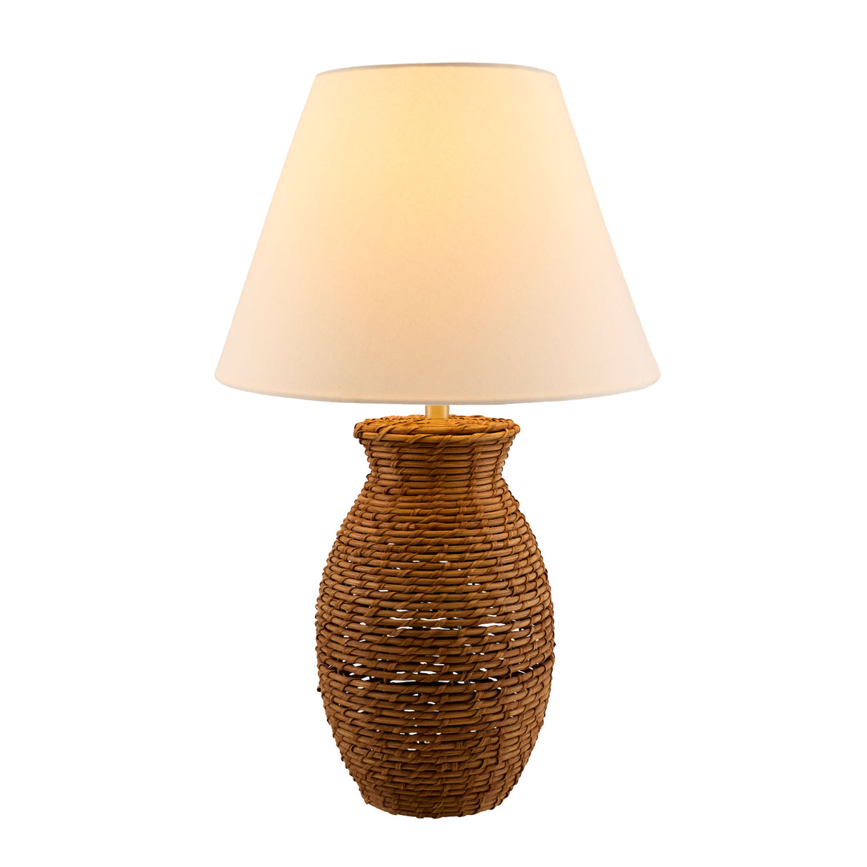 Modern European furniture - Painted Rattan Accent Table Lamp - www.oroa.com | Oroa.com