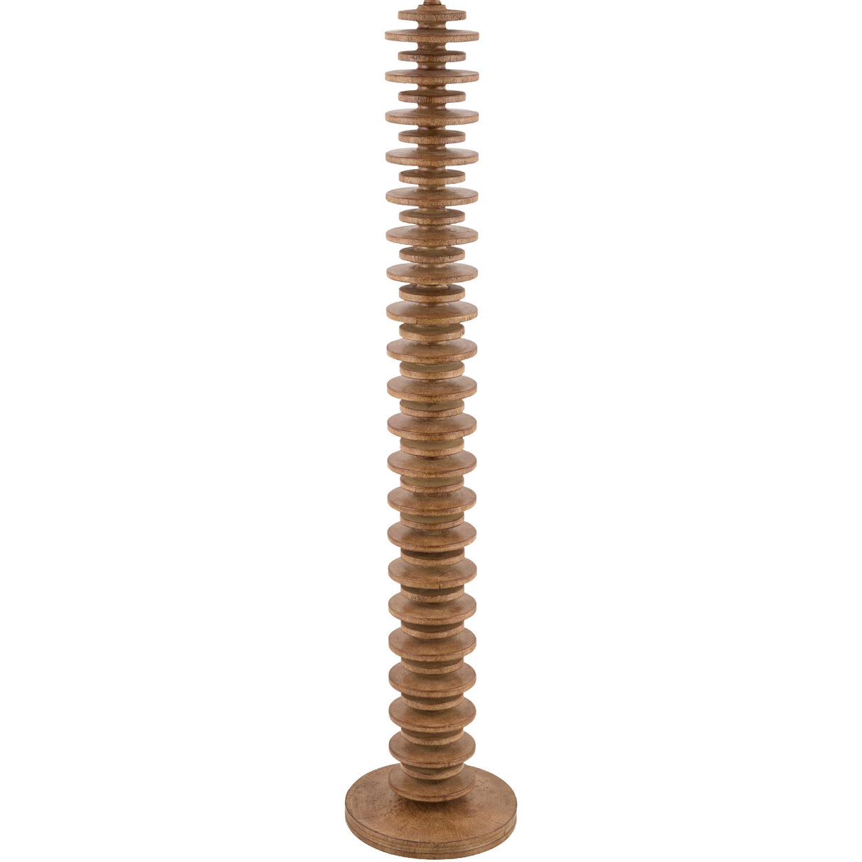 Modern European furniture - Beige Stacked Base Floor Lamp - www.oroa.com | Oroa.com