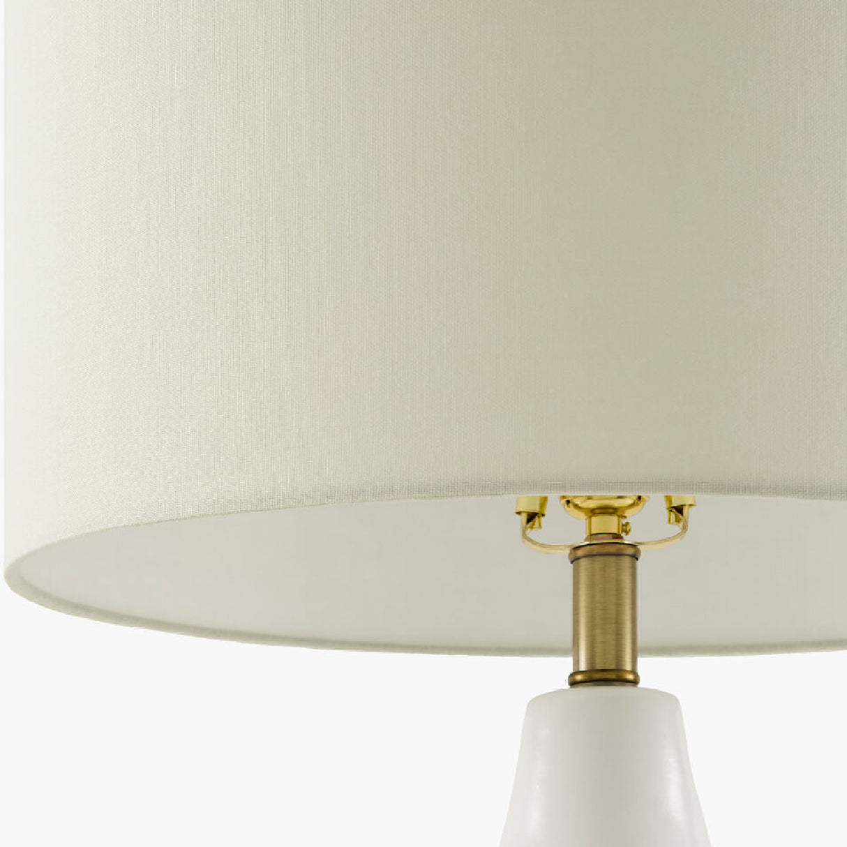 Modern European furniture - White Ceramic Table Lamp - www.oroa.com | Oroa.com
