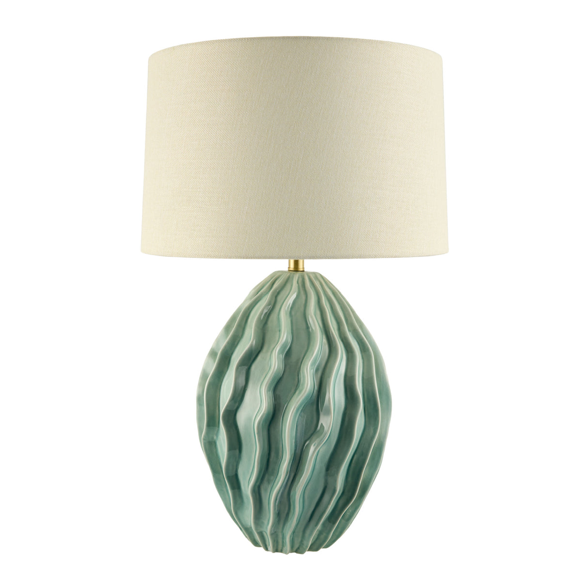 Modern European furniture - Green Relief Ceramic Table Lamp - www.oroa.com | Oroa.com