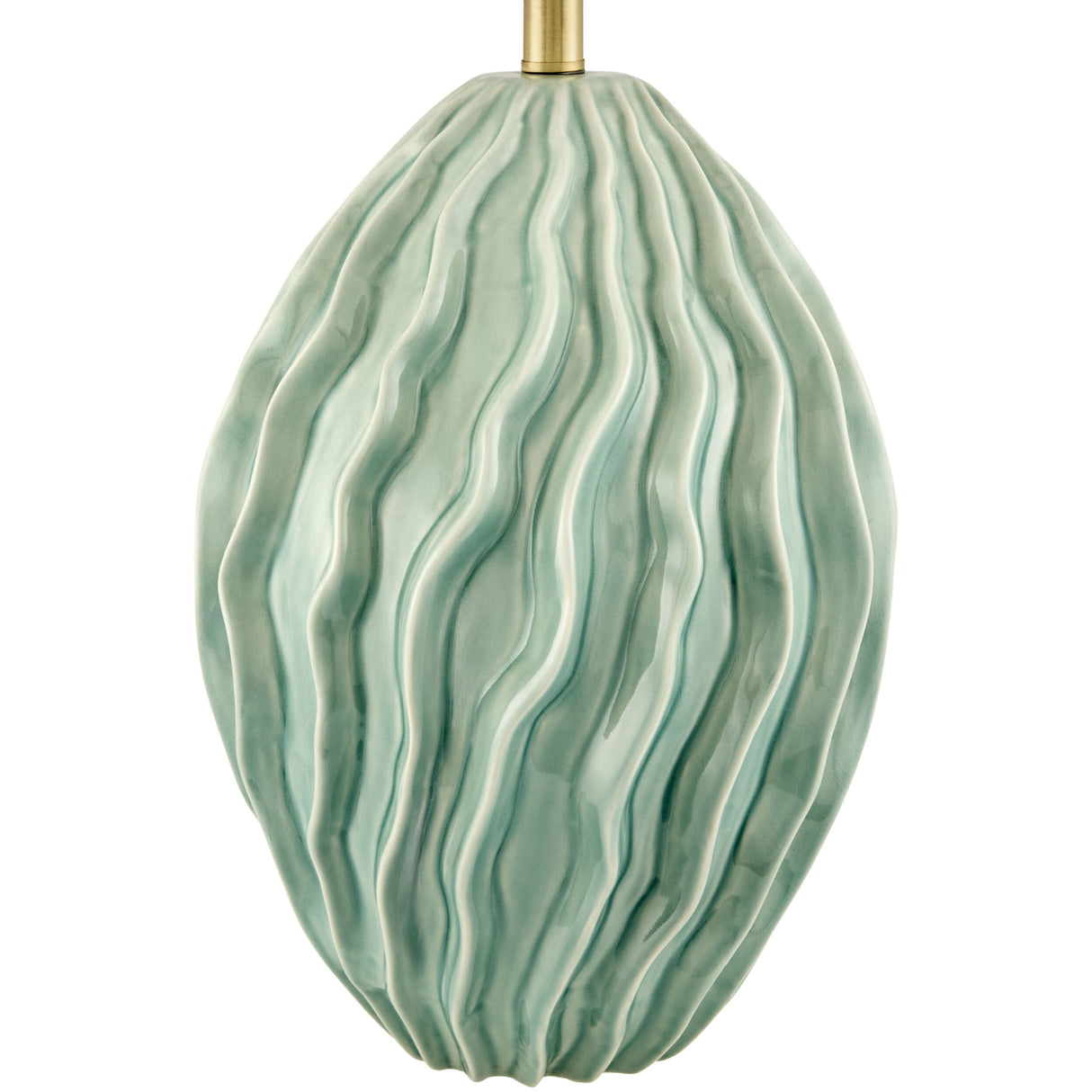 Modern European furniture - Green Relief Ceramic Table Lamp - www.oroa.com | Oroa.com