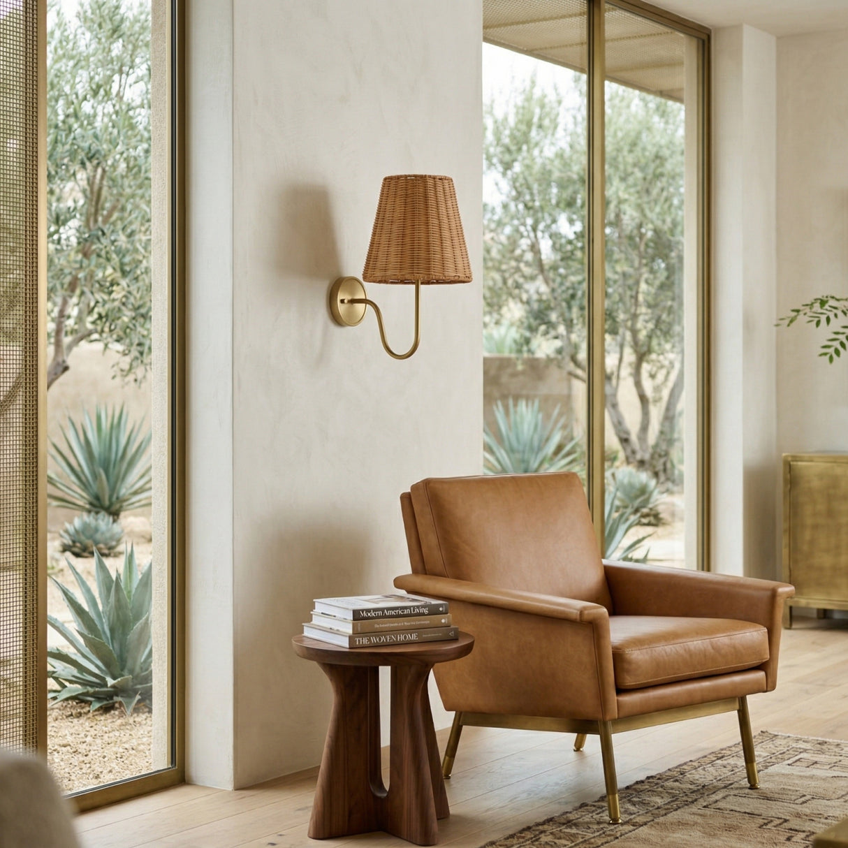 Modern European furniture - Rattan Shade Wall Lamp - www.oroa.com | Oroa.com