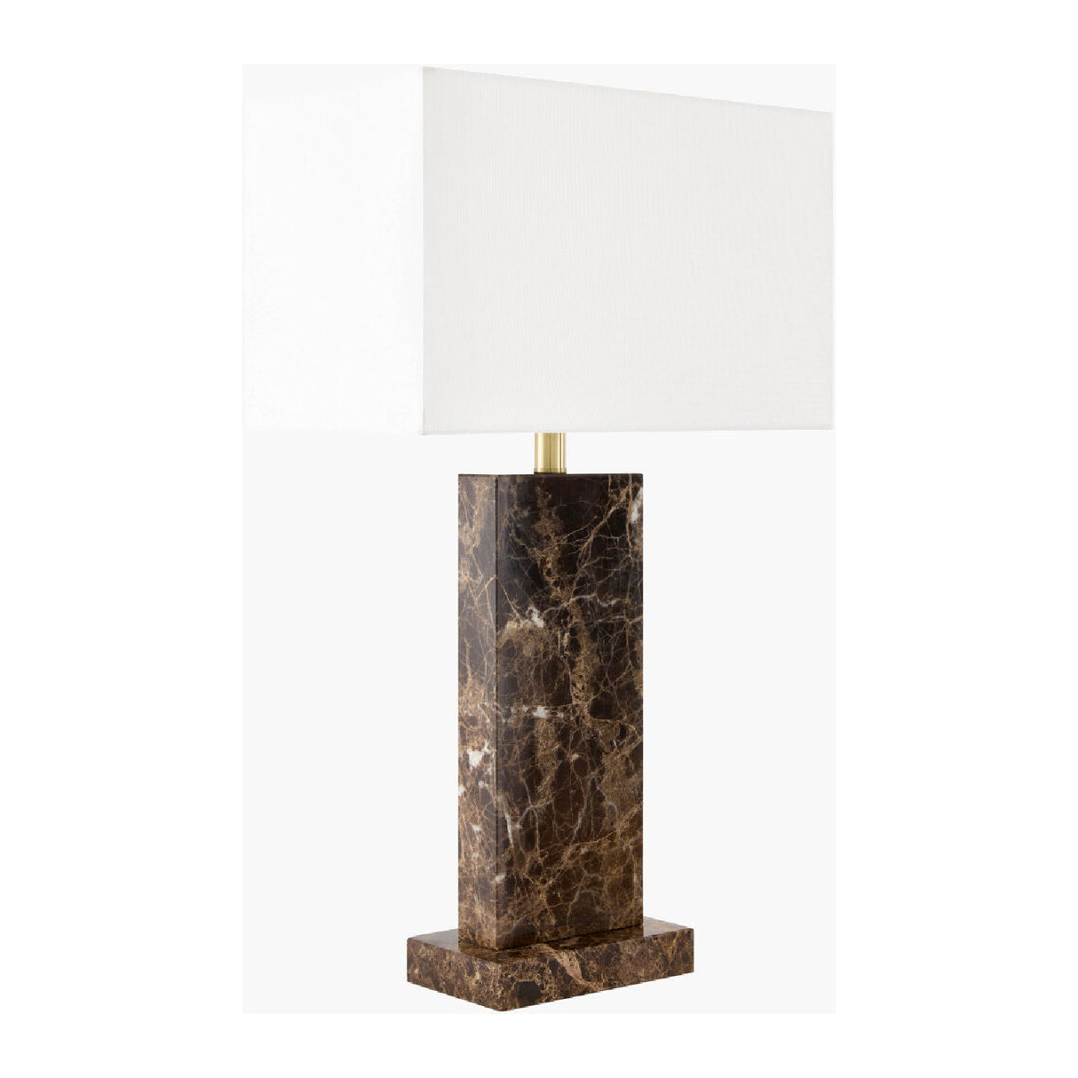 Modern European furniture - Rectangular Brushed Marble Table Lamp - www.oroa.com | Oroa.com
