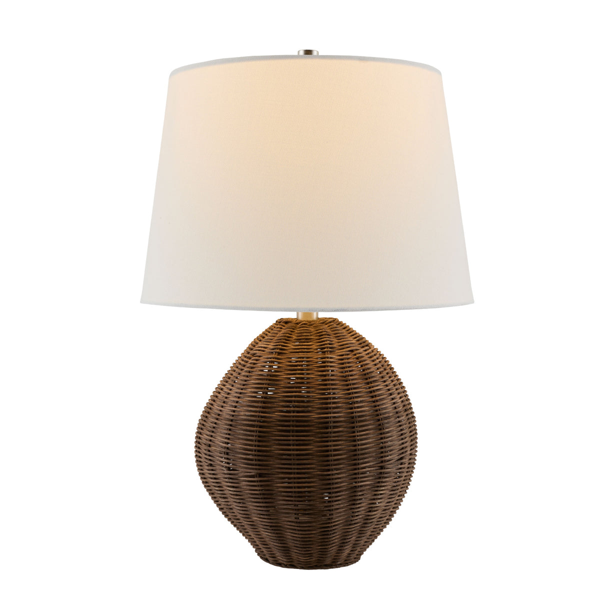 Modern European furniture - Painted Brown Rattan Table Lamp - www.oroa.com | Oroa.com