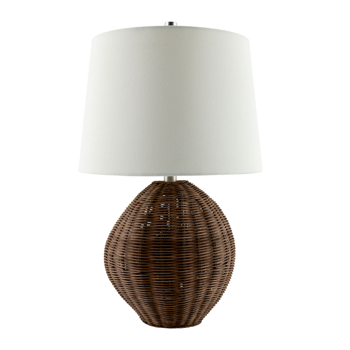 Modern European furniture - Painted Brown Rattan Table Lamp - www.oroa.com | Oroa.com