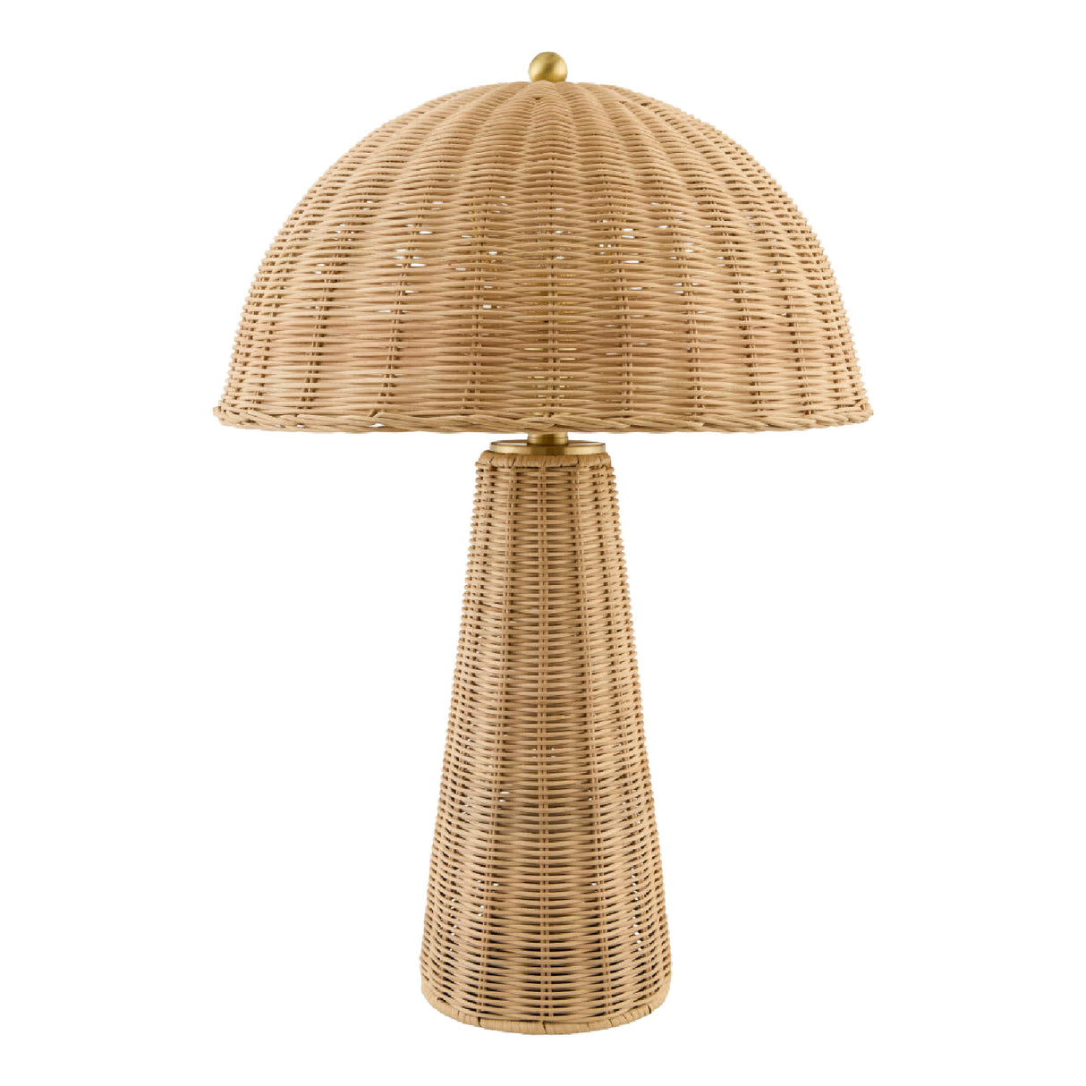 Modern European furniture - Dome Rattan Accent Table Lamp - www.oroa.com | Oroa.com