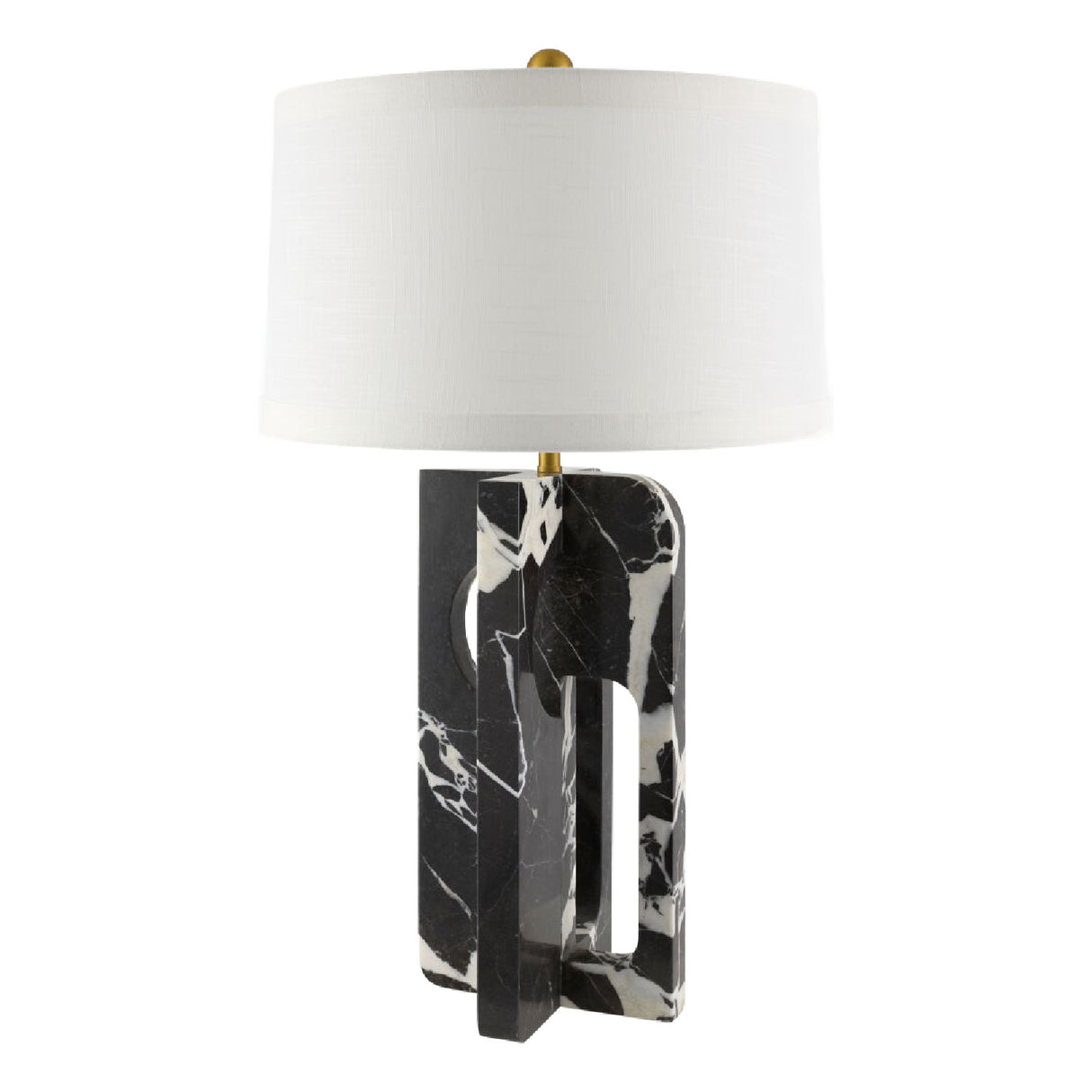 Modern European furniture - Geometrical Black Marble Table Lamp - www.oroa.com | Oroa.com