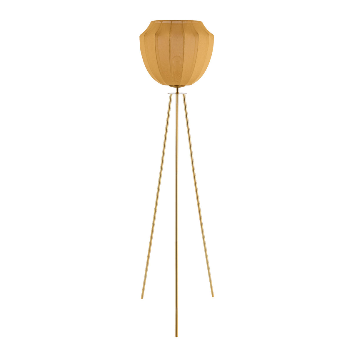 Modern European furniture - Yellow Linen Tripod Floor Lamp - www.oroa.com | Oroa.com