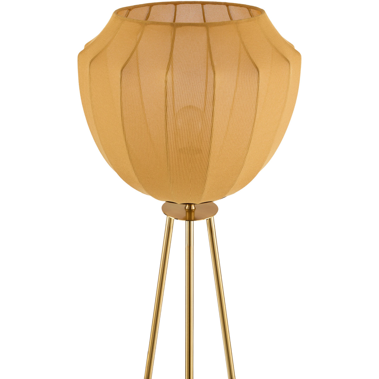 Modern European furniture - Yellow Linen Tripod Floor Lamp - www.oroa.com | Oroa.com