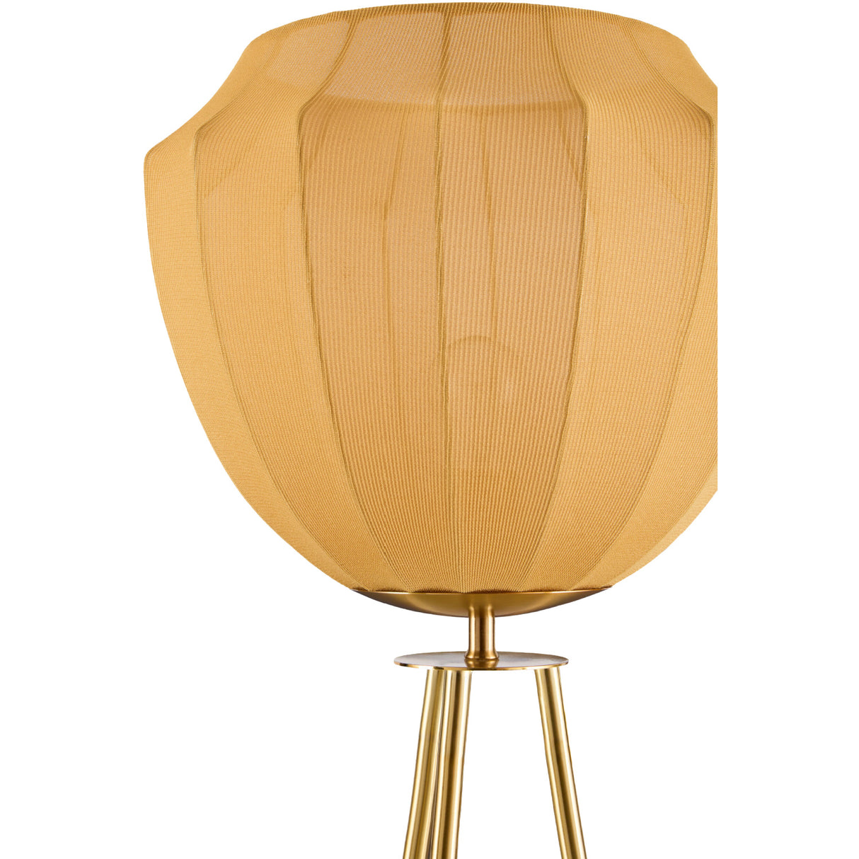 Modern European furniture - Yellow Linen Tripod Floor Lamp - www.oroa.com | Oroa.com