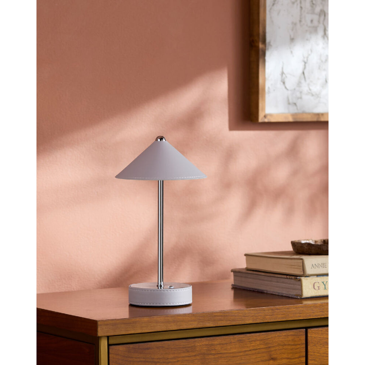 Modern European furniture - Empire Leather Shade Table Lamp - www.oroa.com | Oroa.com
