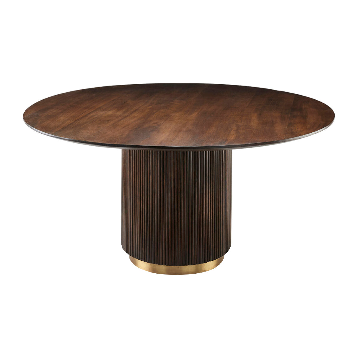 Modern European furniture - Reeded Wood Round Dining Table - www.oroa.com | Oroa.com