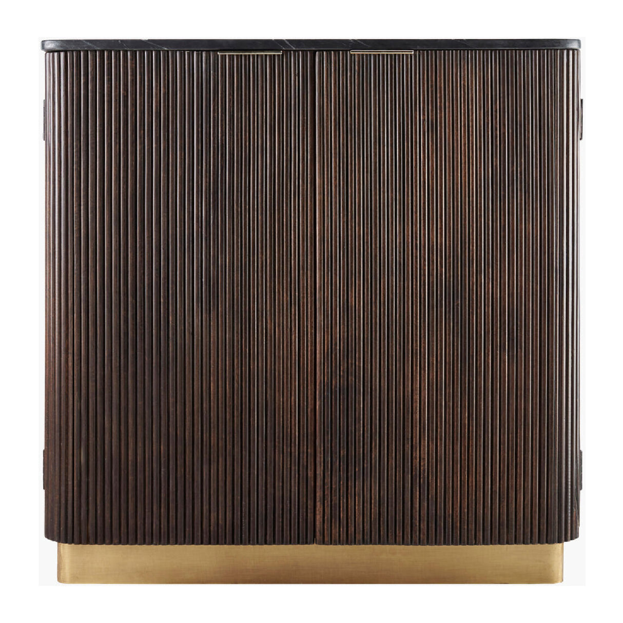 Modern European furniture - Reeded Wood 2-Door Cabinet - www.oroa.com | Oroa.com