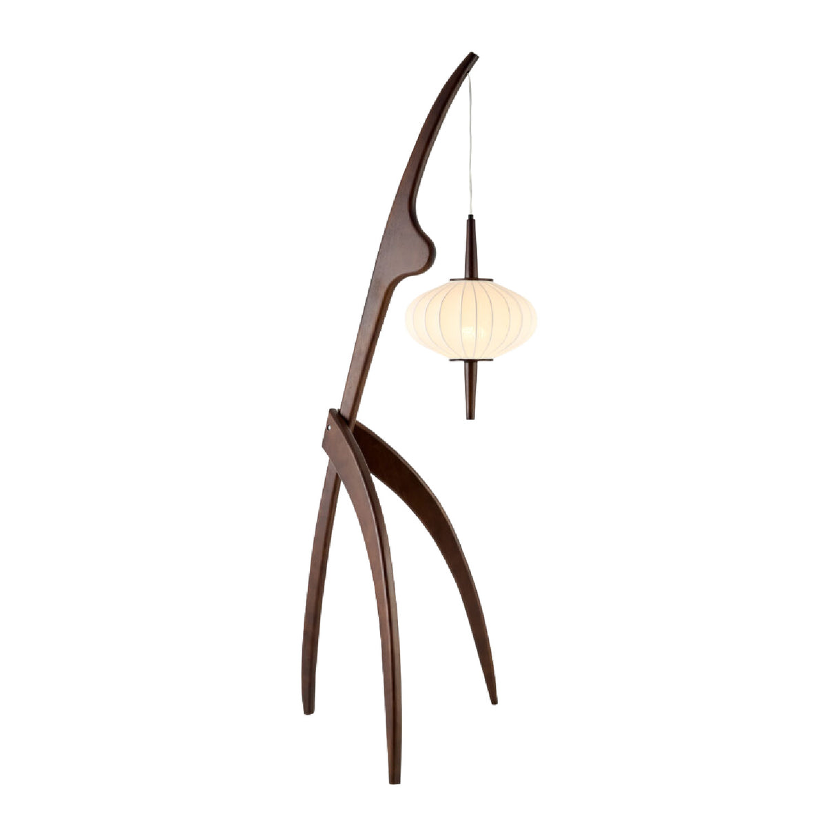 Modern European furniture - Rubberwood Tripod Accent Floor Lamp - www.oroa.com | Oroa.com