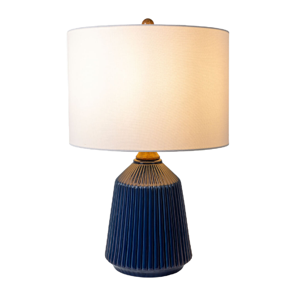 Modern European furniture - Reeded Glazed Ceramic Table Lamp - www.oroa.com | Oroa.com