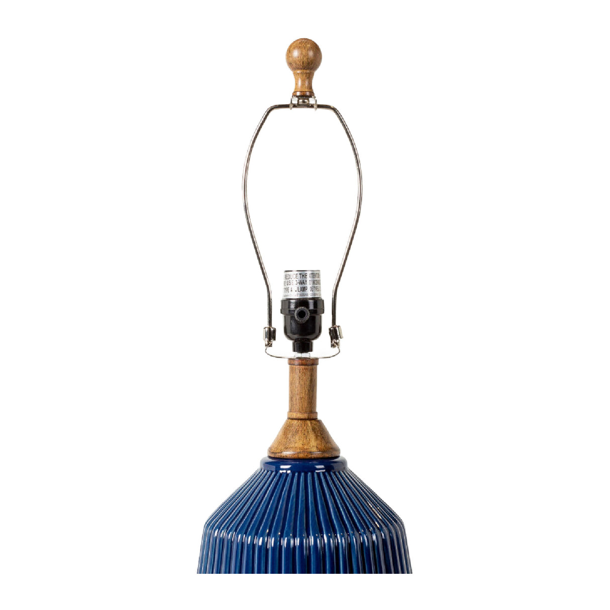 Modern European furniture - Reeded Glazed Ceramic Table Lamp - www.oroa.com | Oroa.com