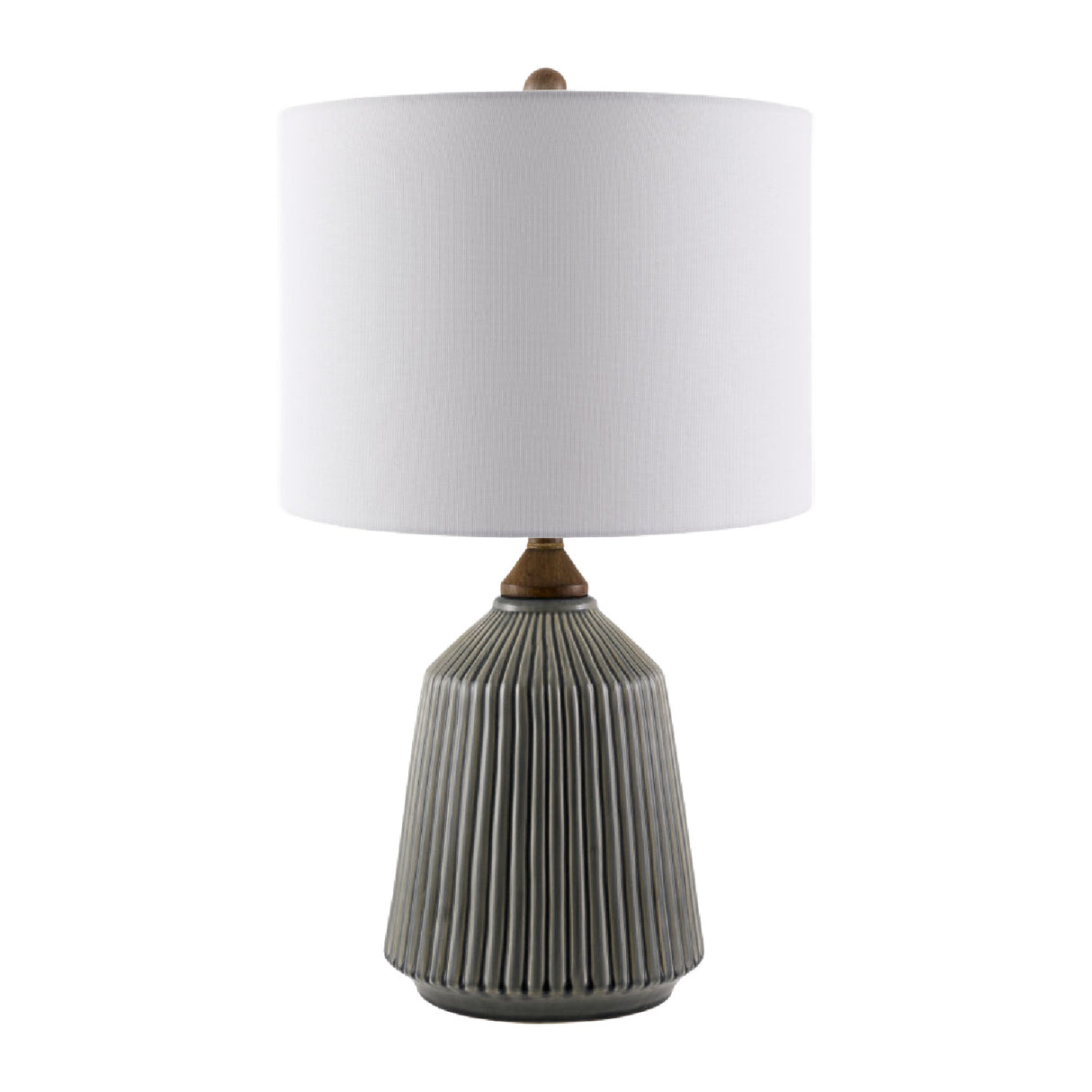 Modern European furniture - Reeded Glazed Ceramic Table Lamp - www.oroa.com | Oroa.com