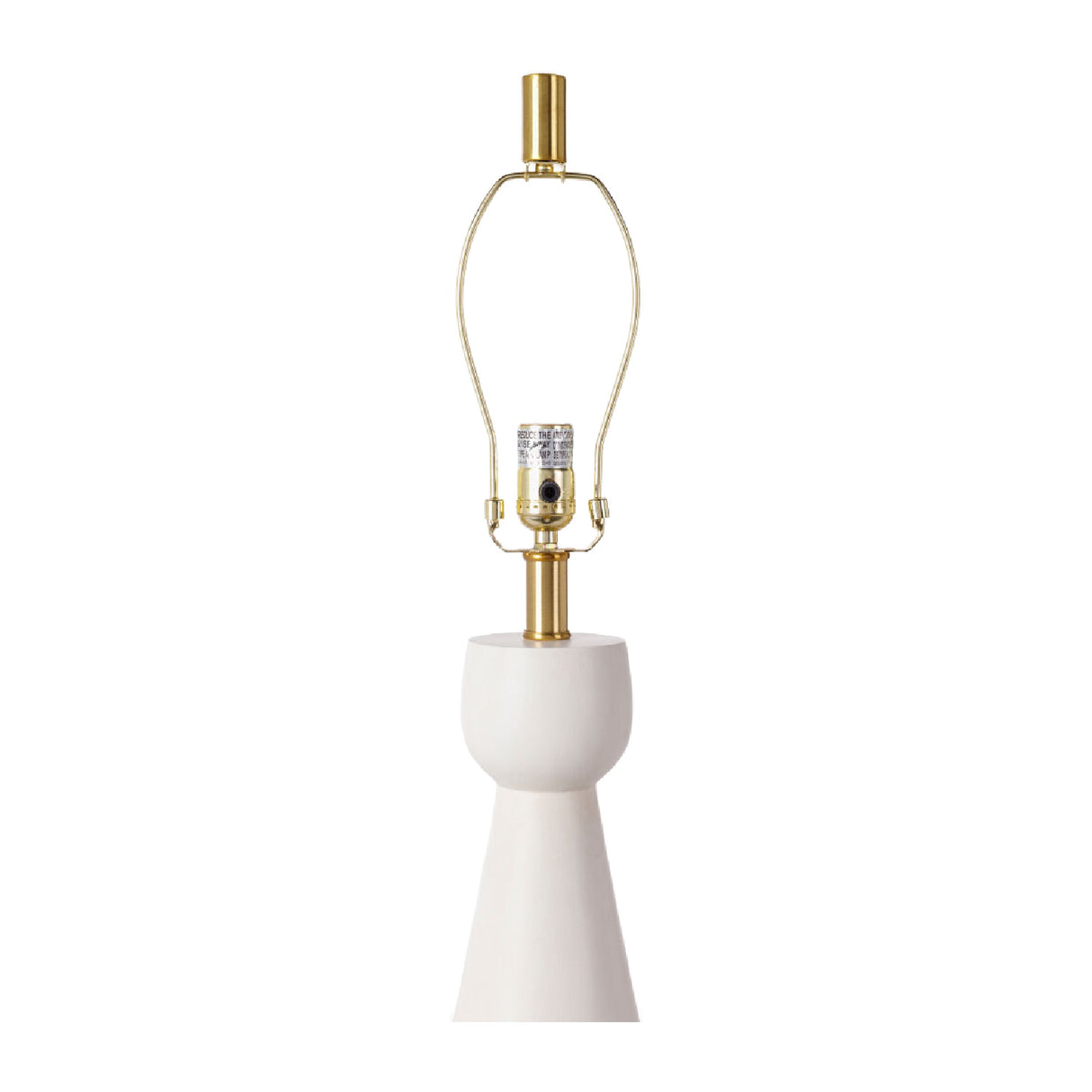 Modern European furniture - White Conical Base Table Lamp - www.oroa.com | Oroa.com