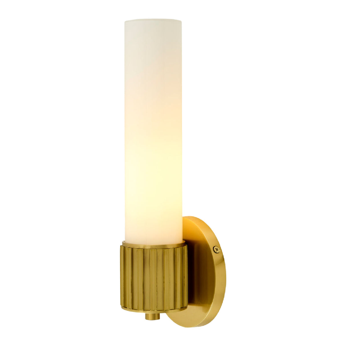 Modern European furniture - Cylindrical White Glass Wall Lamp S - www.oroa.com | Oroa.com