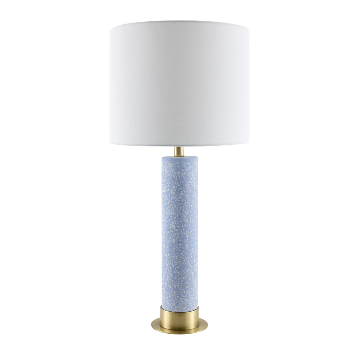 Modern European furniture - Speckled Blue Cement Table Lamp - www.oroa.com | Oroa.com