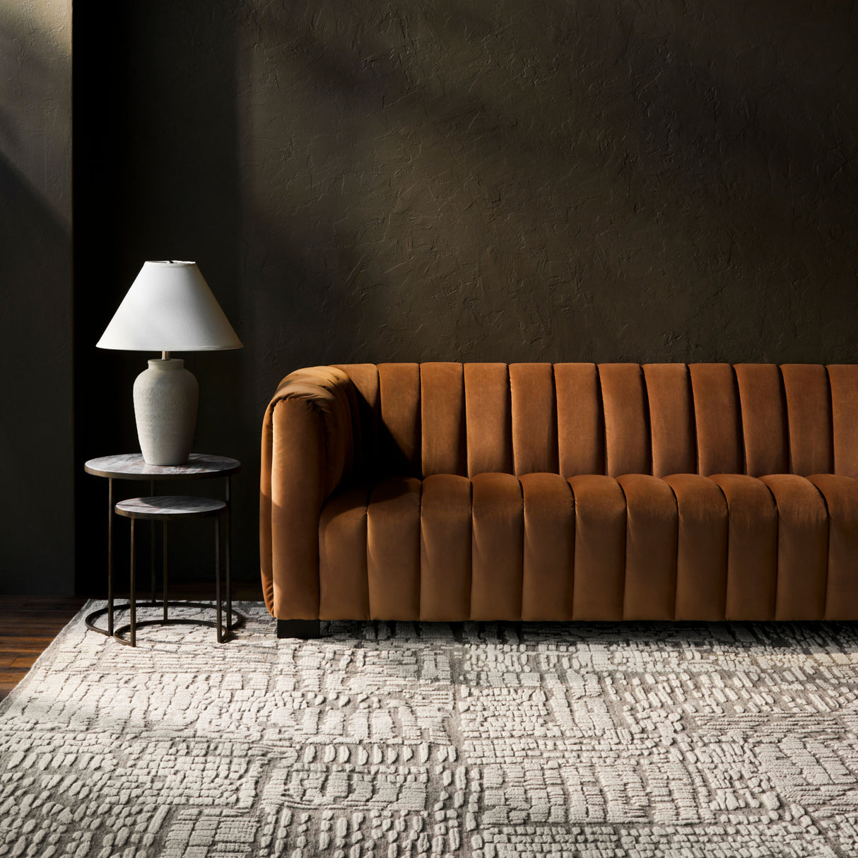 Modern European furniture - Gray Concrete Base Table Lamp - www.oroa.com | Oroa.com