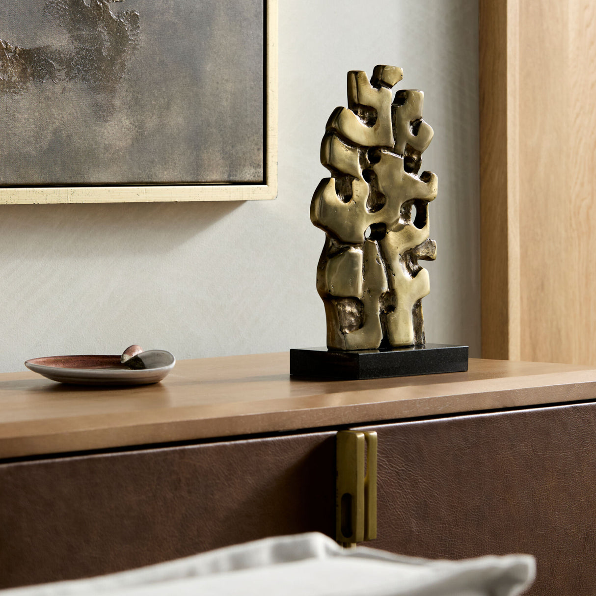 Modern European furniture - Antique Gold Abstract Sculpture - www.oroa.com | Oroa.com
