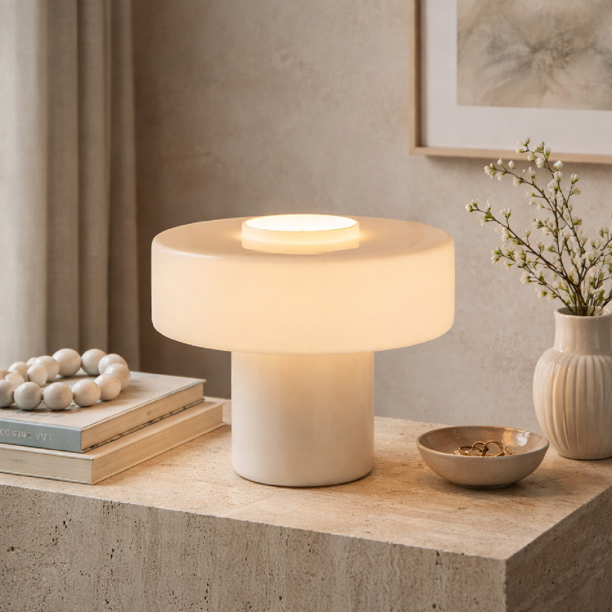Modern European furniture - Modern Minimalist Glass Table Lamp - www.oroa.com | Oroa.com