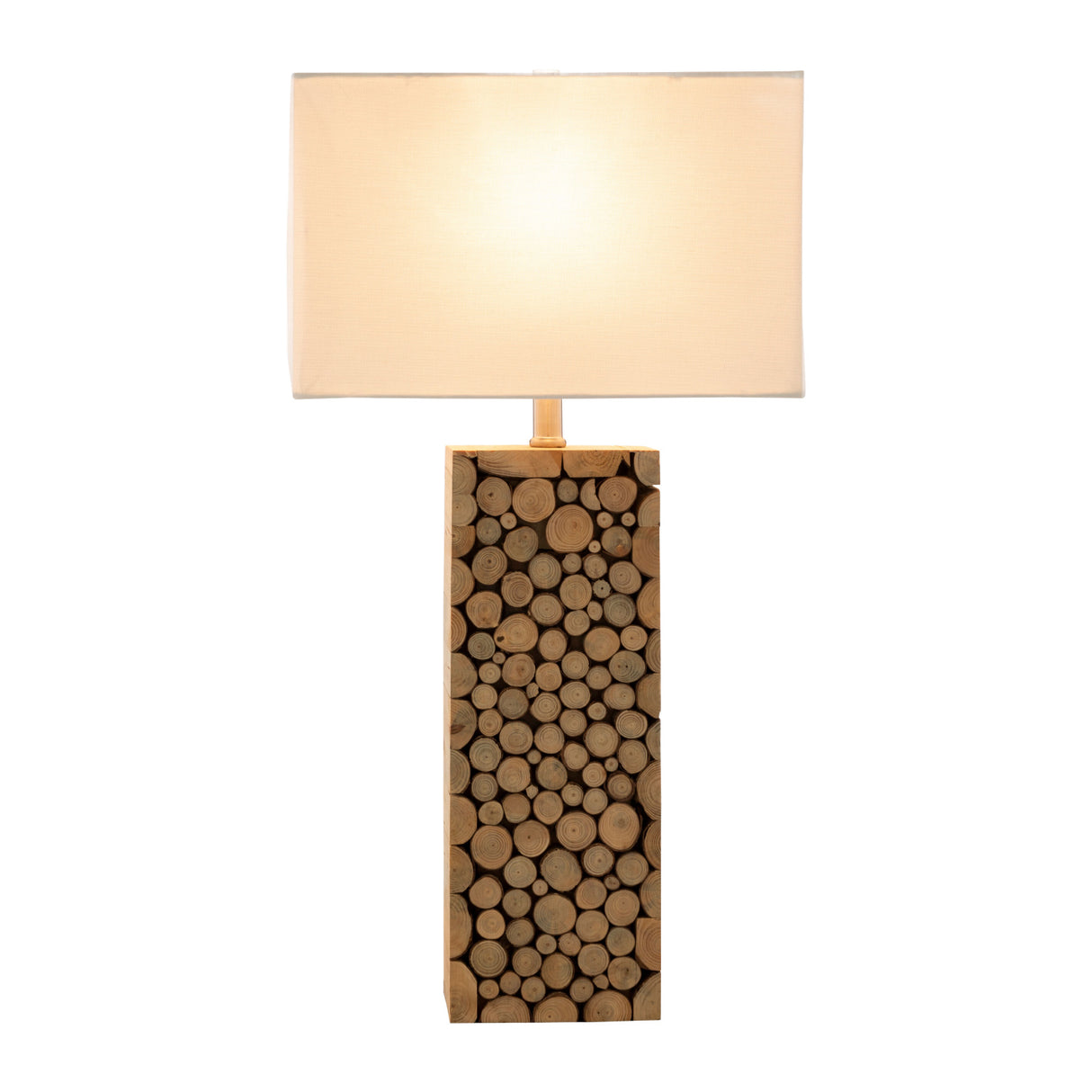 Modern European furniture - Natural Wood Stack Table Lamp - www.oroa.com | Oroa.com
