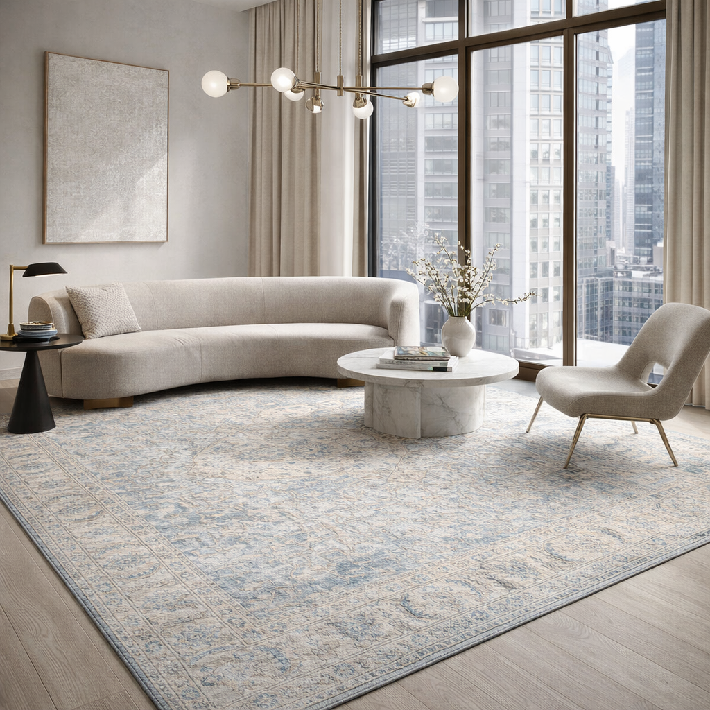 Modern furniture - Wool Floral Print Carpet - www.oroa.com | Oroa.com