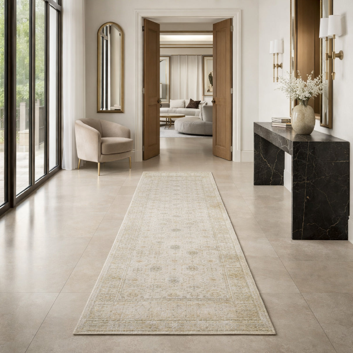 Modern furniture - Persian Style Wool Table Runner - www.oroa.com | Oroa.com