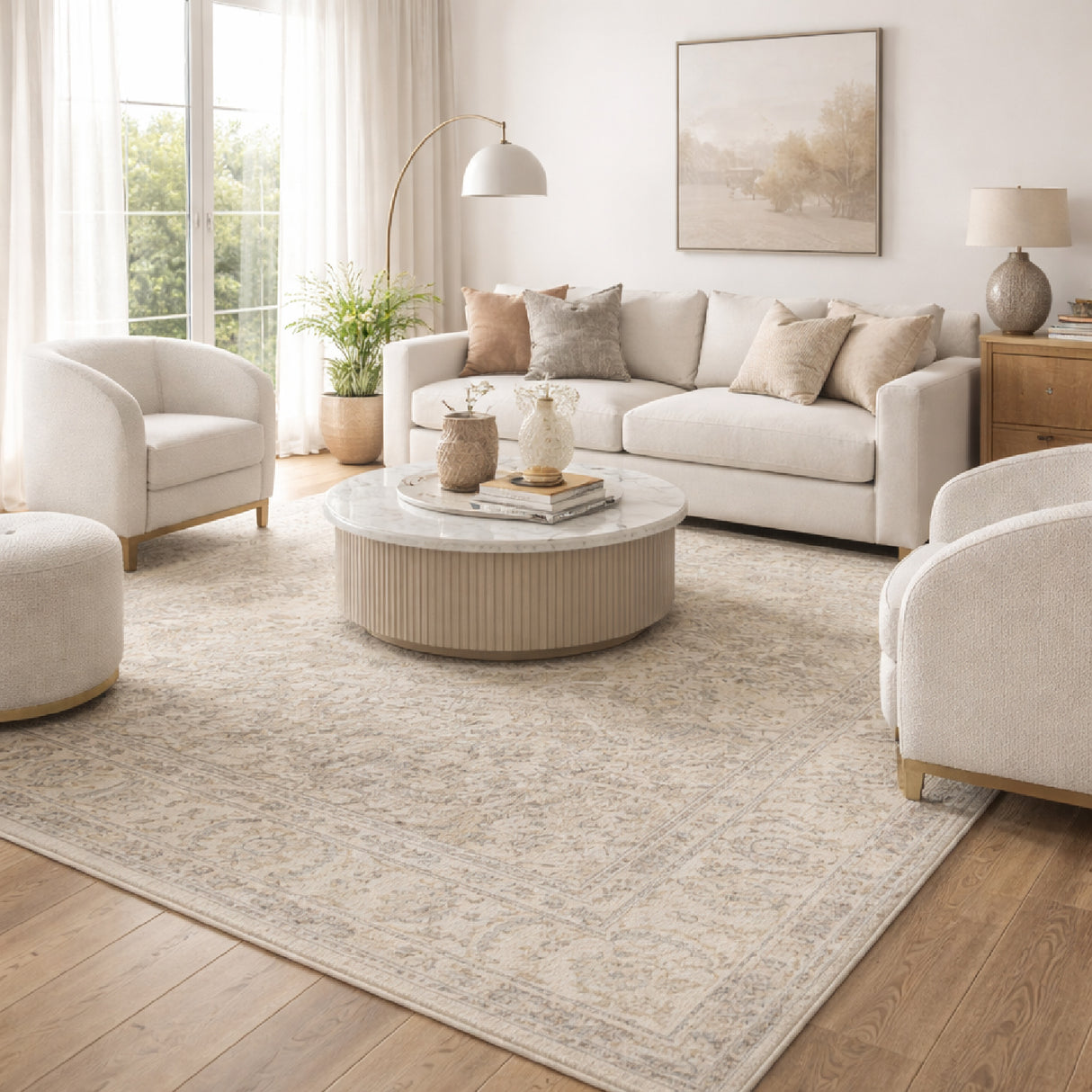 Modern furniture - Wool Floral Print Carpet - www.oroa.com | Oroa.com