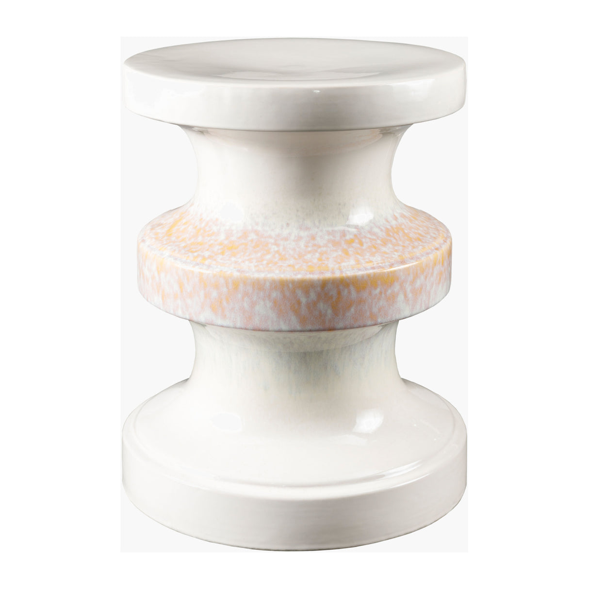 Modern European furniture - Two-Toned Layered Ceramic Garden Stool - www.oroa.com | Oroa.com