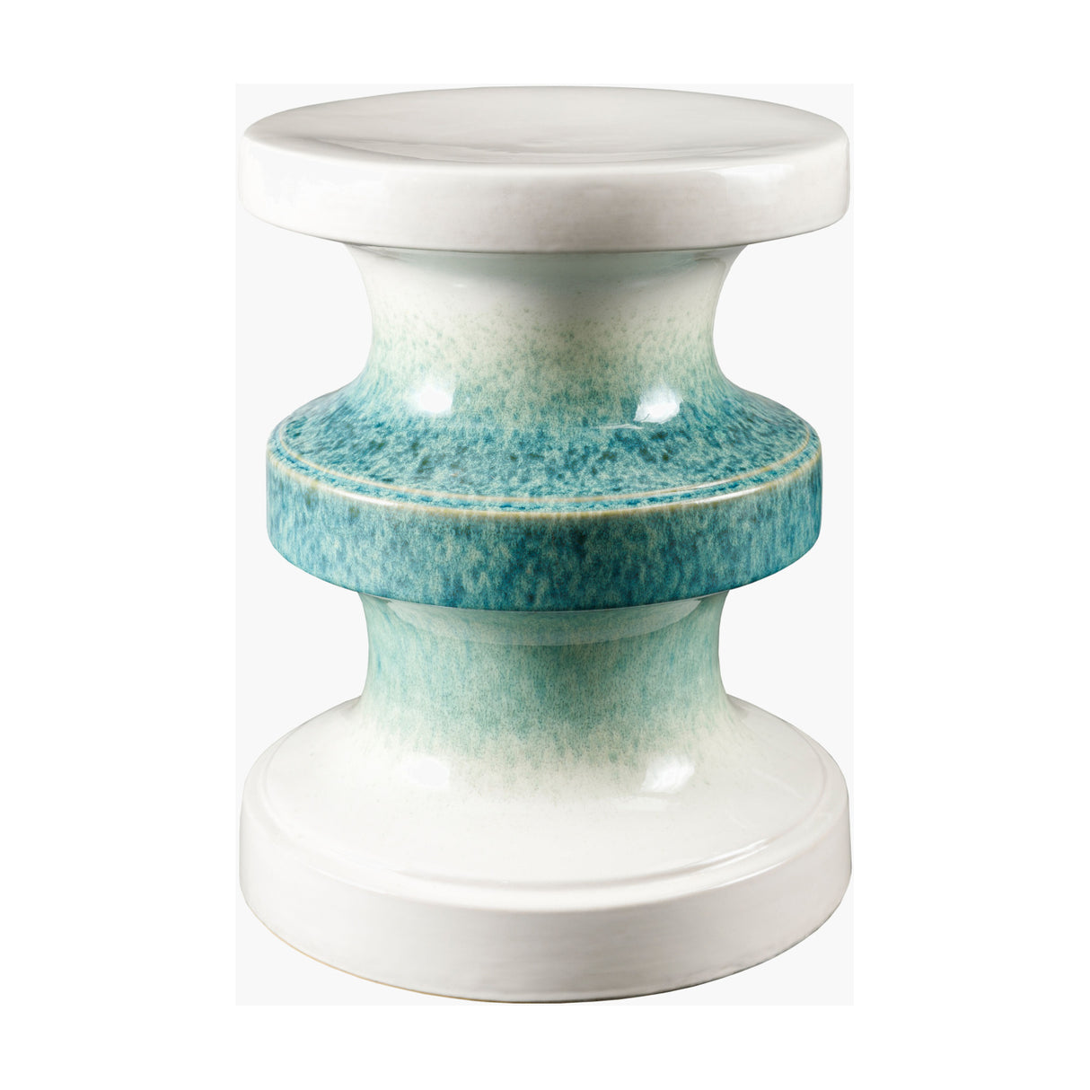 Modern European furniture - Two-Toned Layered Ceramic Garden Stool - www.oroa.com | Oroa.com
