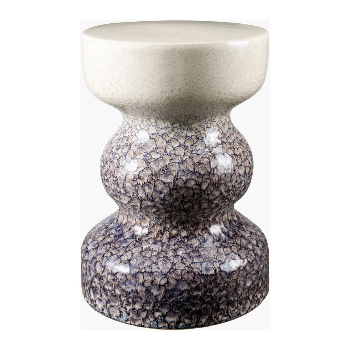 Modern European furniture - Crackled Ceramic Garden Stool - www.oroa.com | Oroa.com