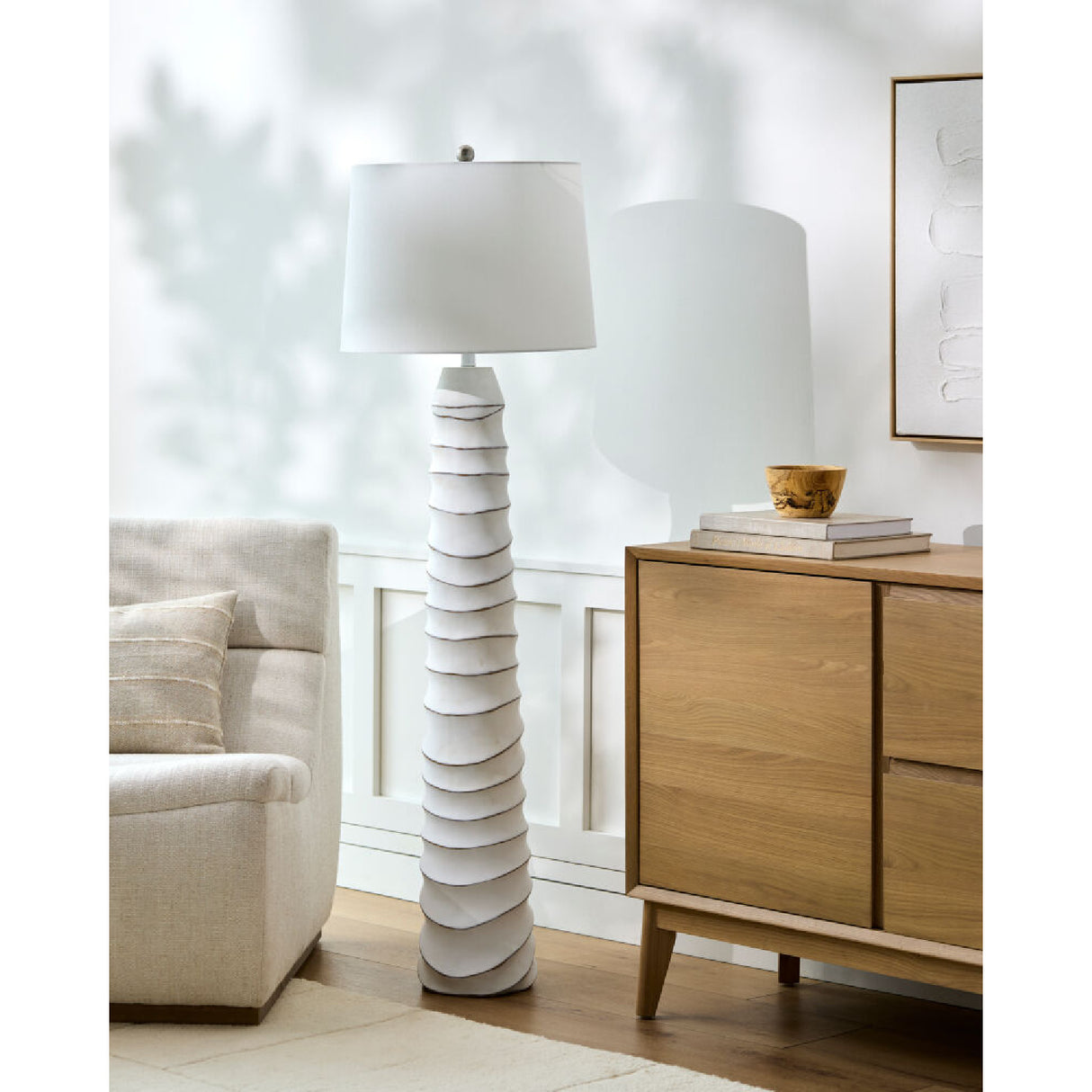 Modern European furniture - White Accent Floor Lamp - www.oroa.com | Oroa.com
