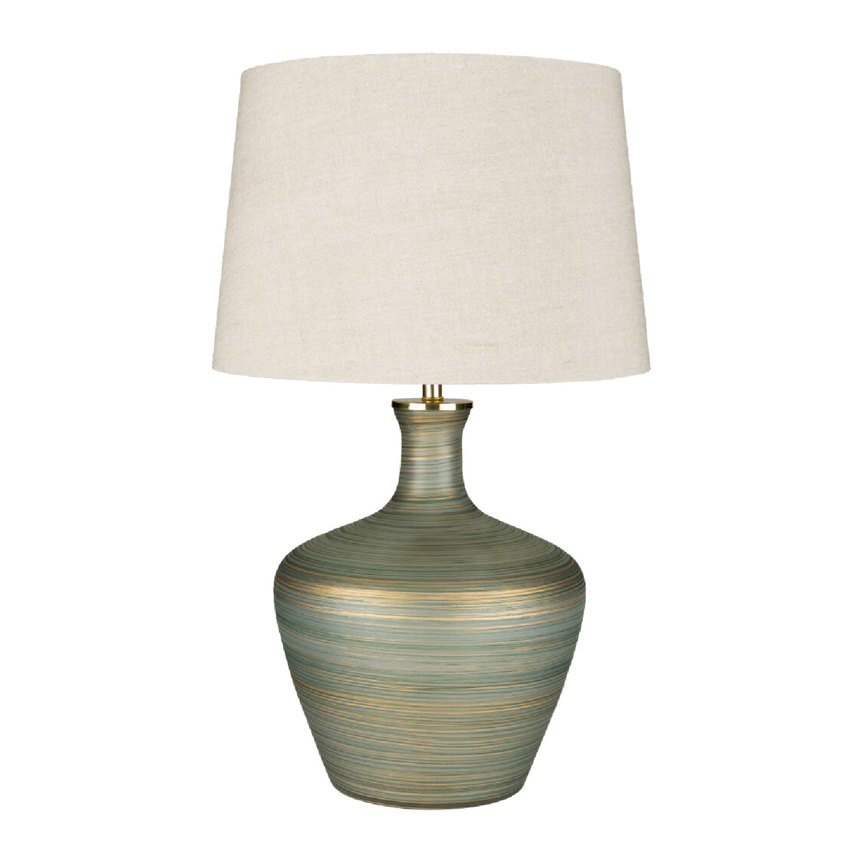 Modern European furniture - Antique Green Glass Table Lamp - www.oroa.com | Oroa.com